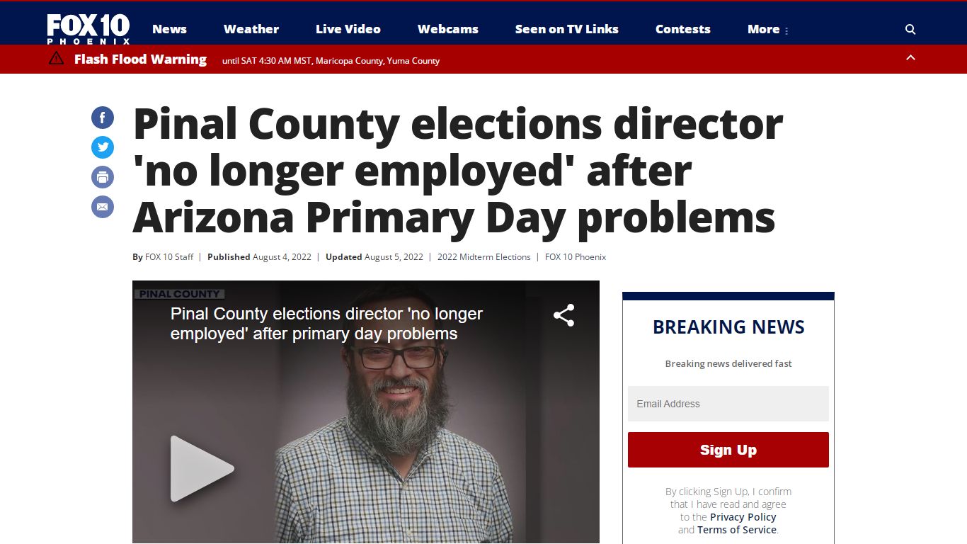 Pinal County elections director 'no longer employed' after Arizona ...